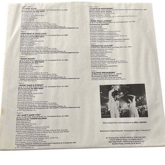 Saturday Night Fever The Original Movie Sound Track Vinyl Records LP - Picture 13 of 16